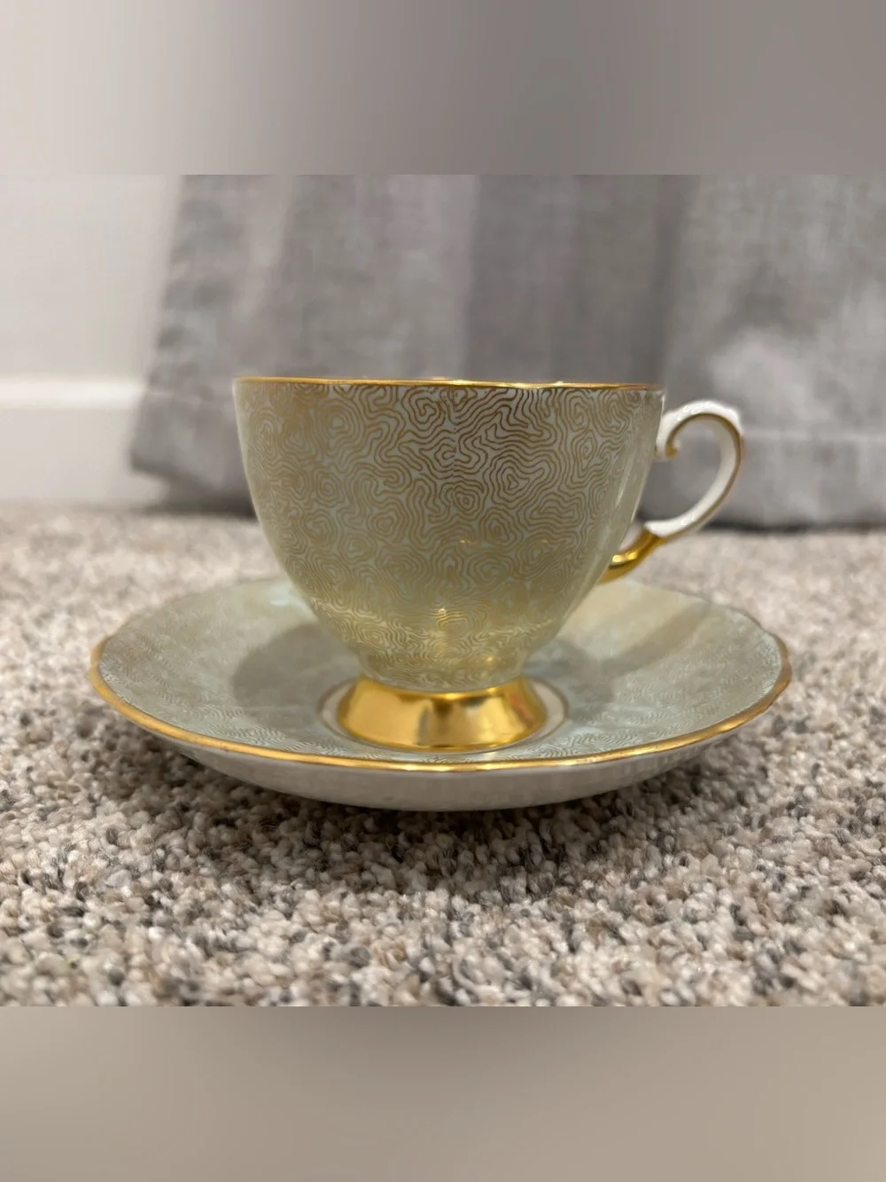 Vintage Tuscan Fine English Bone China Teacup & Saucer Set Made in England 50s